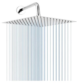 Foto 1 | Regadera Xtellar De Lujo Cuadrada 20 Cm En Acero Inoxidable, Con Diseño Moderno Y Acabado Cromado Brillante