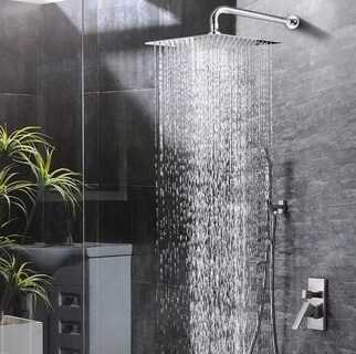 Foto 2 | Regadera Xtellar De Lujo Cuadrada 20 Cm En Acero Inoxidable, Con Diseño Moderno Y Acabado Cromado Brillante
