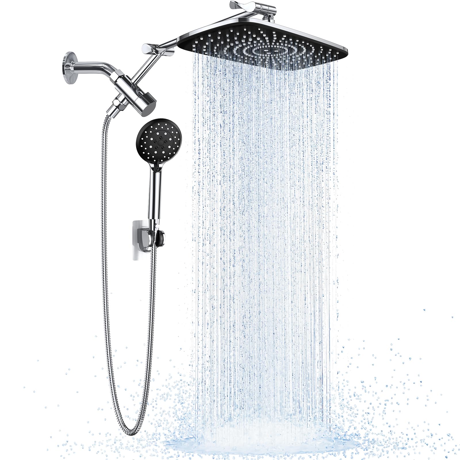 Alcachofa De Ducha Veken Eco-flow De 1 8 Gpm Para Lluvia  30 Cm  Con 6 Modos De Mano - Venta Internacional.