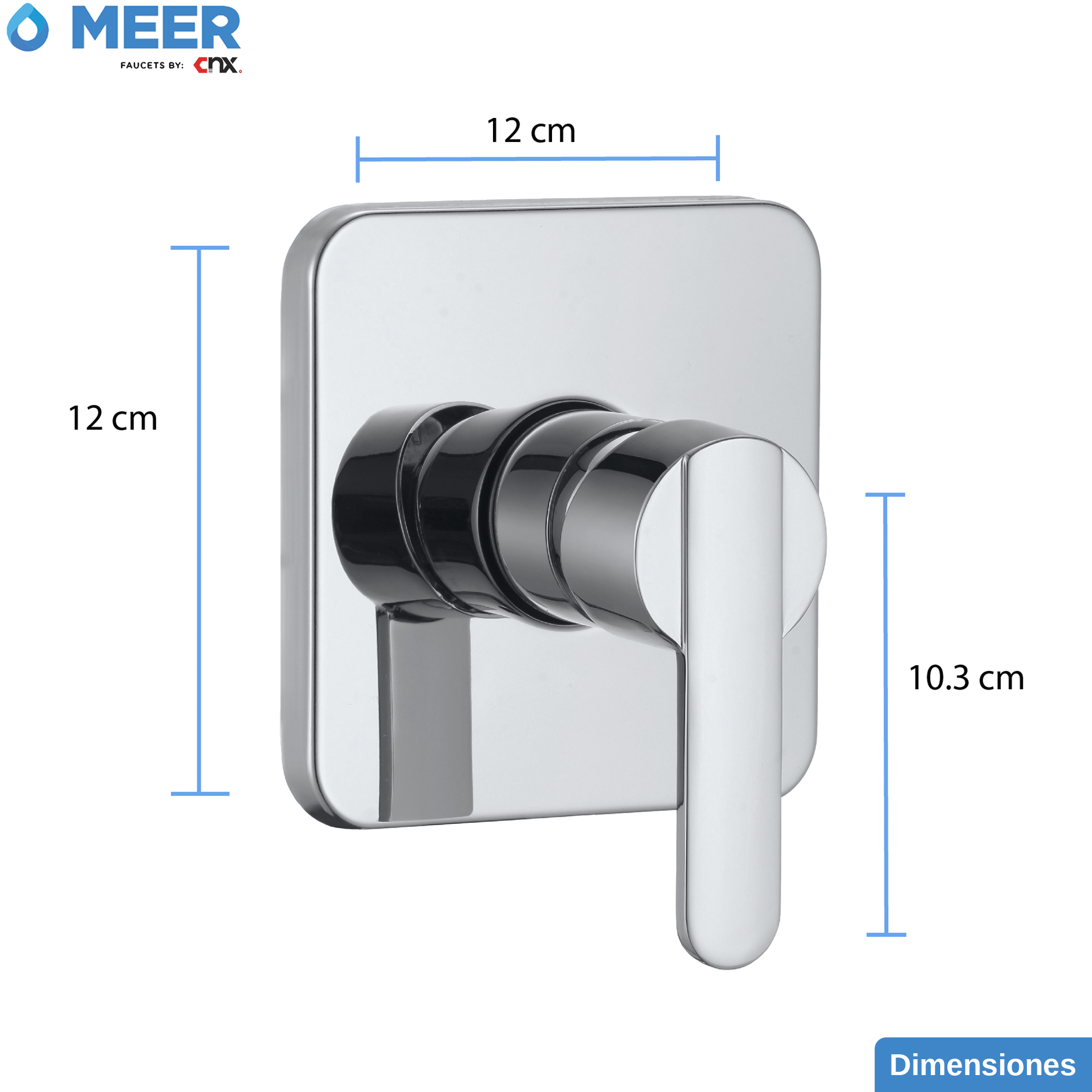 Foto 5 pulgar | Mezcladora para Regadera Cnx de Acero Inoxidable