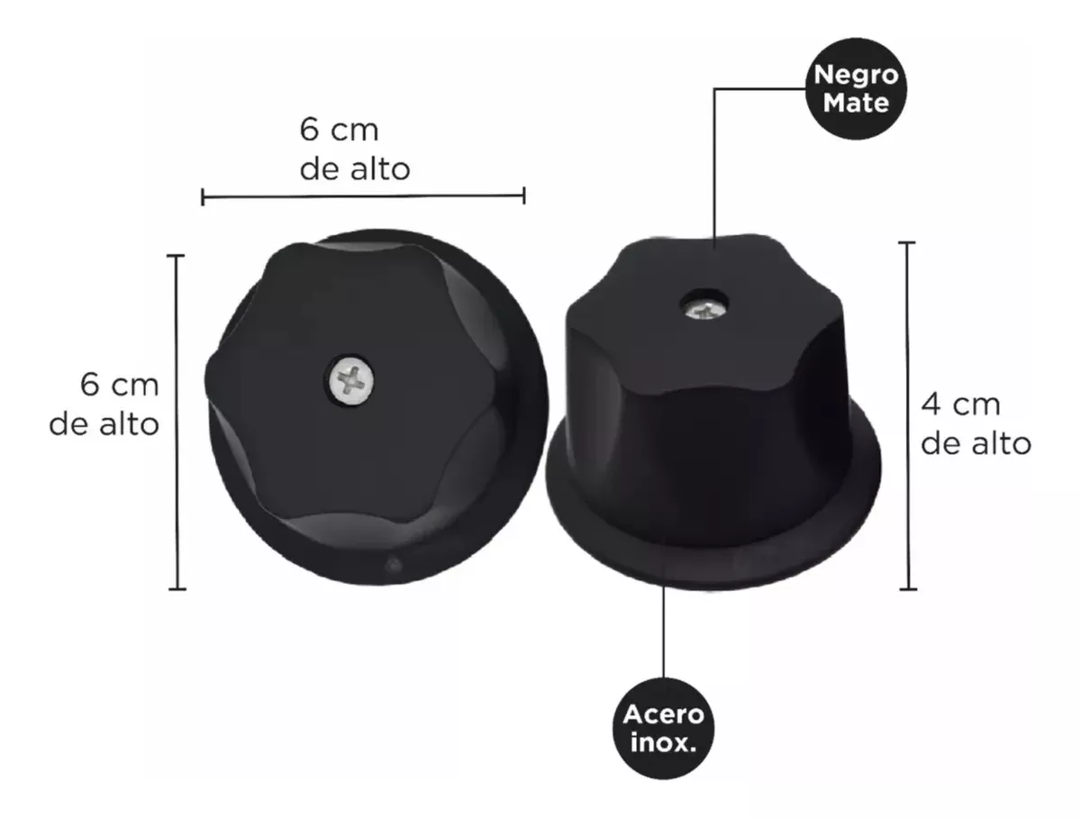 Foto 3 pulgar | Juego De Manerales Para Regadera En Negro Mate, Gran Diseño, Duraderos