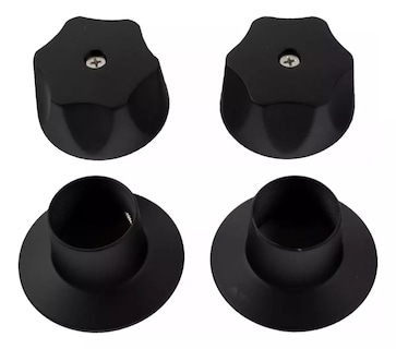 Foto 6 | Juego De Manerales Para Regadera En Negro Mate, Gran Diseño, Duraderos