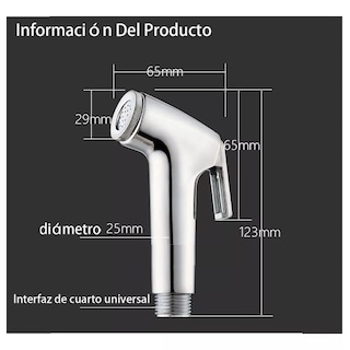 Foto 2 | Manguera Con Rociador De Mano Para Ducha O Bidet Eo Safe Imports Esi-17717 Plata