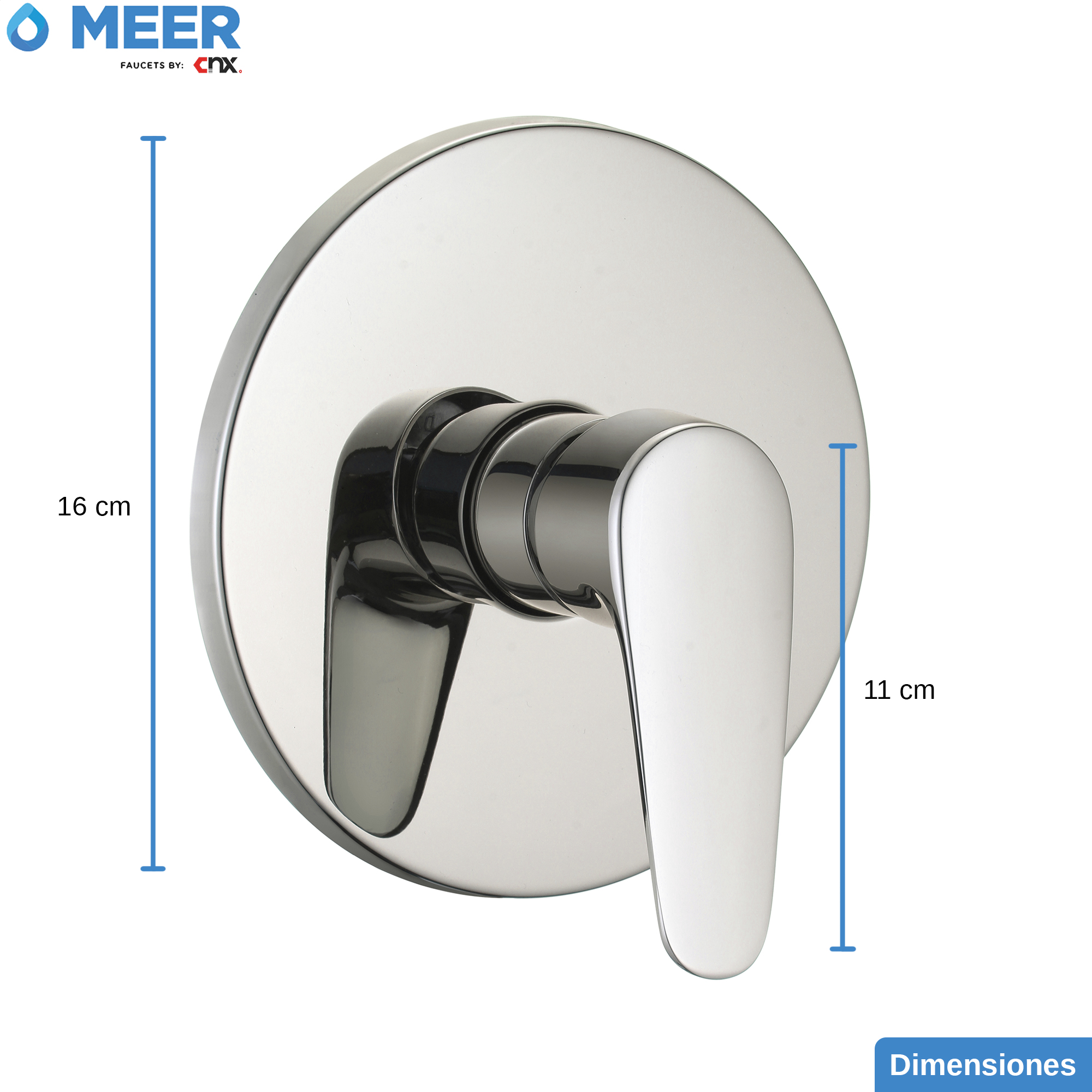 Foto 5 | Mezcladora Satinada para Regadera de Baño Cnx