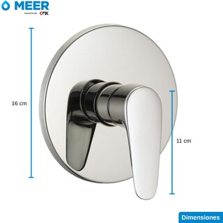 Foto 5 | Mezcladora Satinada para Regadera de Baño Cnx