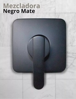 Foto 3 | Monomando Para Regadera En Negro Mate, Llave De Regadera, Fabricada En Latón, Acero Y Zinc