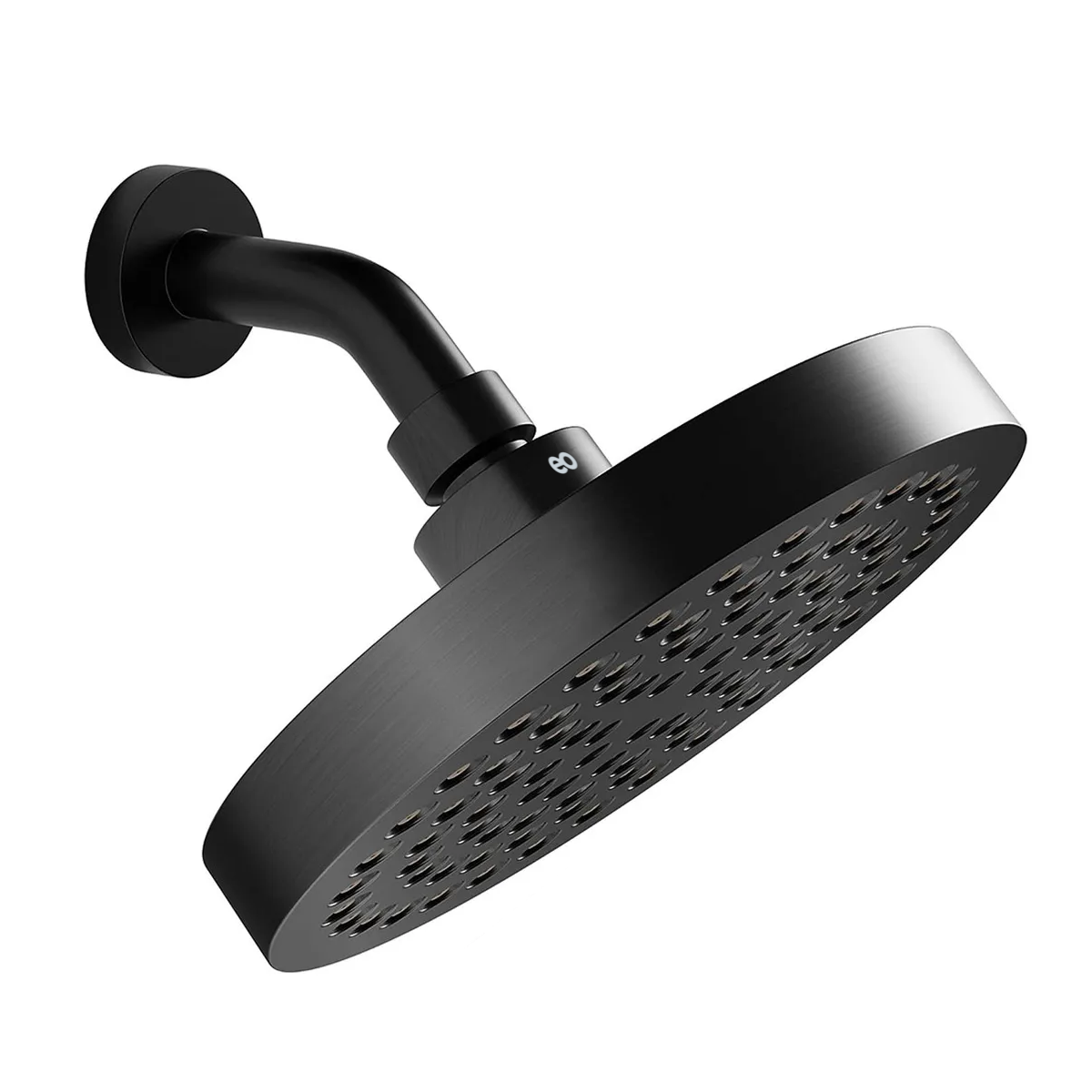 Cabezal Ducha Regadera Para Baño Redonda Eo Safe Imports Esi-20282 Negro