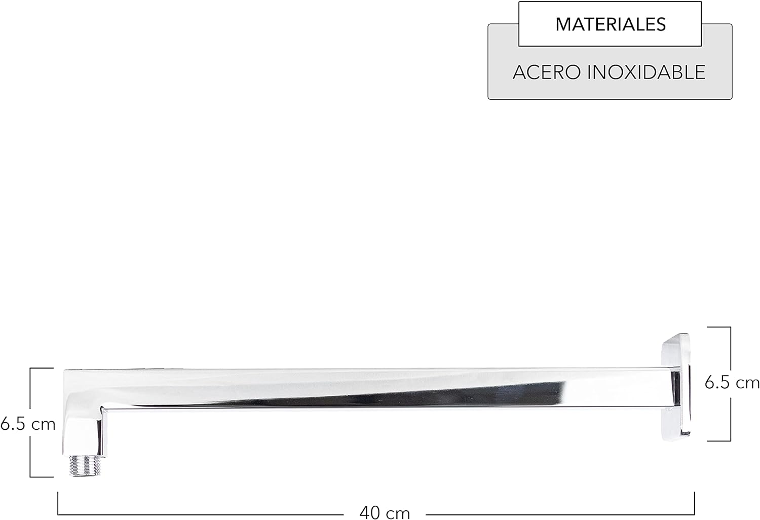 Foto 2 | Brazo Y Chapetón CNX de Acero Inoxidable para Regadera de Ducha 40 cm