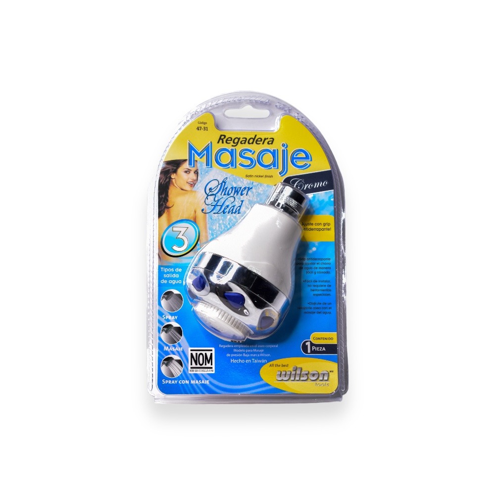 Foto 4 pulgar | Cabezal De Regadera Para Masaje Cromada Wilson Tools