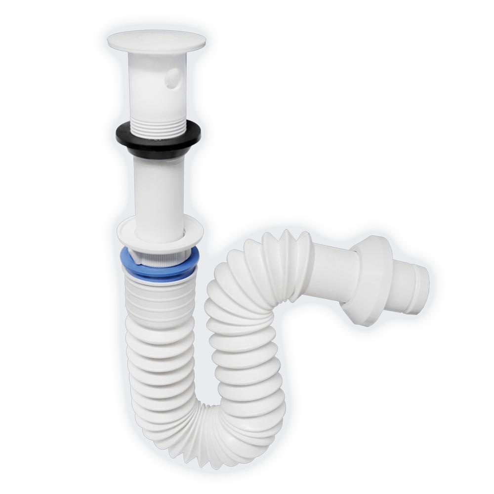 Trampa Flexible Con Rejilla Para Lavabo – 55 Cm