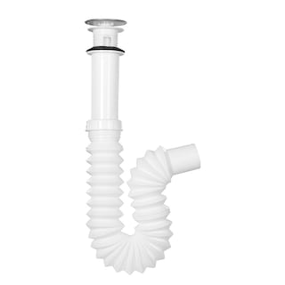 Foto 1 | Céspol Flexible Para Lavabo U Ovalín, Tipo ''p'' Triple Sello, Extensión De 55 Cm, Con Membrana Y Check Anti-olores