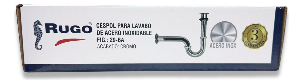 Foto 4 pulgar | Cespol Para Lavabo Acero Inoxidable  Acabado Cromo