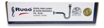 Foto 3 | Cespol Para Lavabo Acero Inoxidable Acabado Cromo