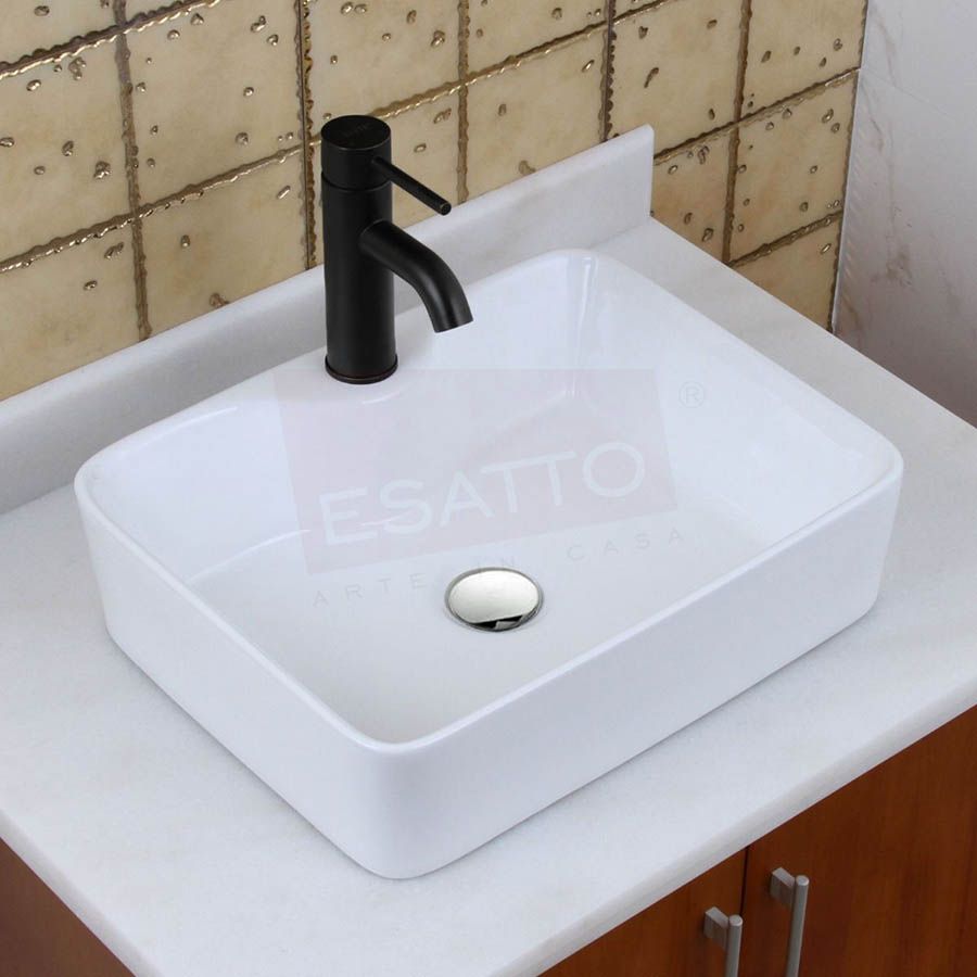 Foto 2 pulgar | Esatto kit Fidem N Paquete Con Lavabo Llave Negra Y Desagües