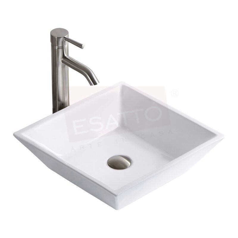 Foto 2 pulgar | Esatto   Econokit Maya Satin Paquete Con Lavabo Llave Y Desagües