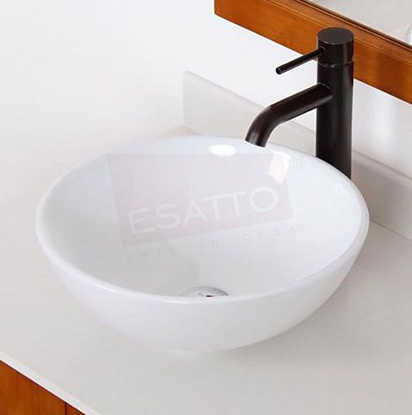 Esatto  Kit Globus N Paquete Con Lavabo Cerámica Llave Negra Y Desagües