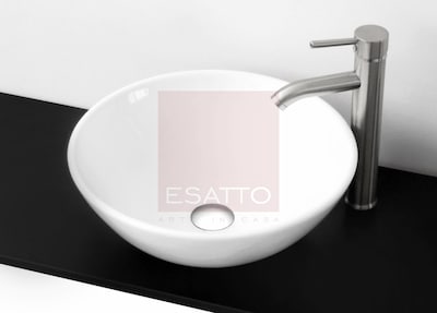 Foto 1 | Esatto Kit Globus Satin Con Lavabo Cerámica Llave Y Desagües