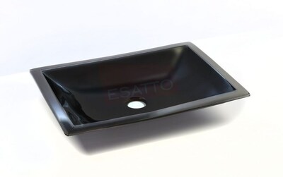 Foto 2 | Esatto Kit Flat Satin Lavabo Ovalin Negro Llave Y Desagües