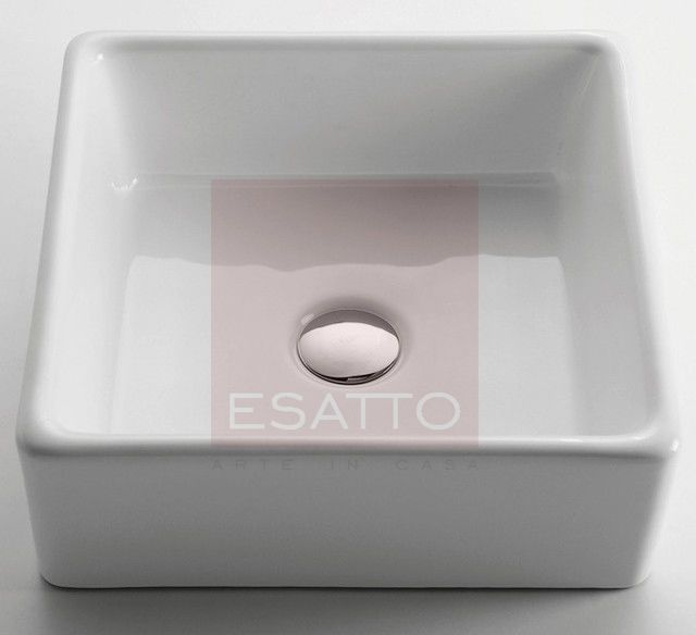 Foto 3 pulgar | Esatto  Kit Quadra B Paquete Con Lavabo Llave Blanca Y Desagües