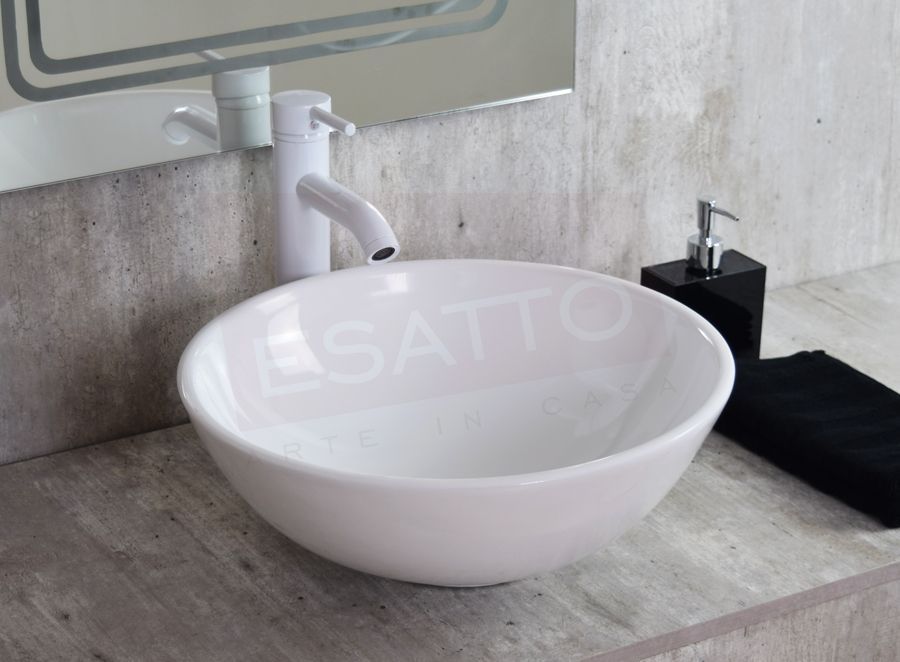 Esatto  Kit Globus B Paquete Lavabo Llave Blanca Desagües