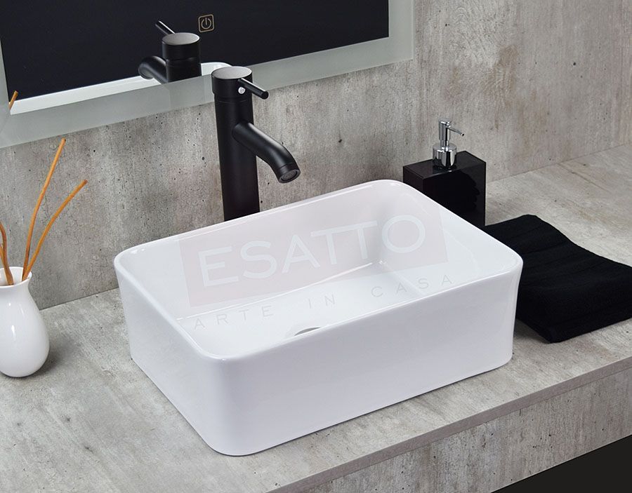 Esatto  Kit Borde Mini N Paquete Con Lavabo Llave Negra Y Desagües