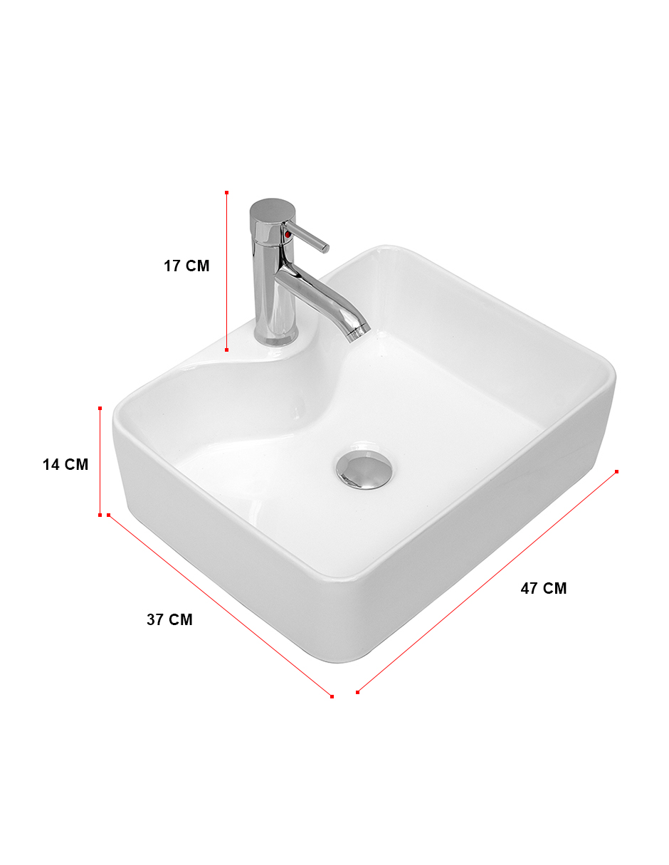 Foto 1 | Lavabo Ovalin Mindejal Ova-02 Blanco Ceramico + Llave