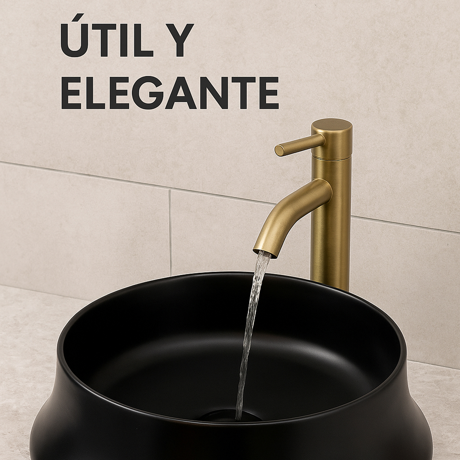 Foto 5 | Lavabo Circular De Lujo Jauz Color Negro