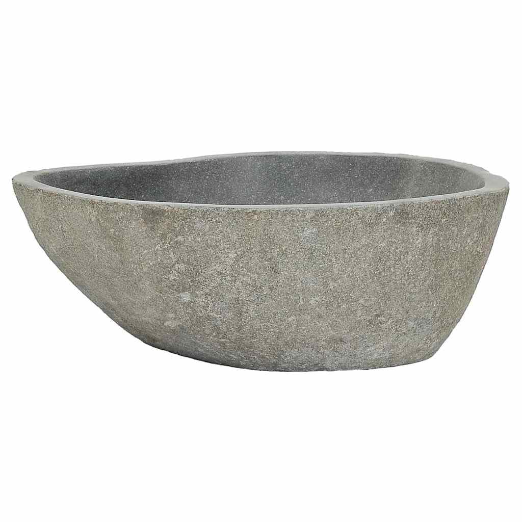 Foto 7 pulgar | Lavabo De Mano Vidaxl Oval River Stone 37-46x29-36 - Venta Internacional.