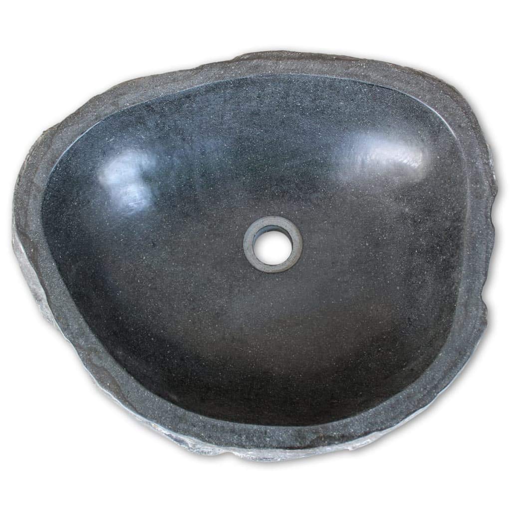 Foto 1 | Lavabo Vidaxl River Stone De Forma Ovalada - Venta Internacional.
