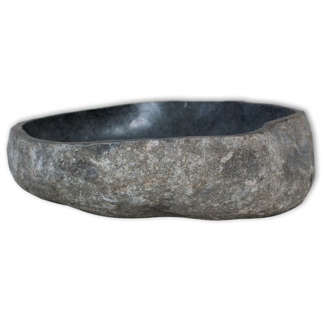 Foto 3 | Lavabo Vidaxl River Stone De Forma Ovalada - Venta Internacional.