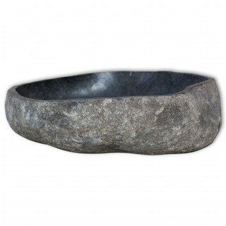 Foto 3 | Lavabo Vidaxl River Stone De Forma Ovalada - Venta Internacional.