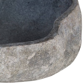 Foto 4 | Lavabo Vidaxl River Stone De Forma Ovalada - Venta Internacional.