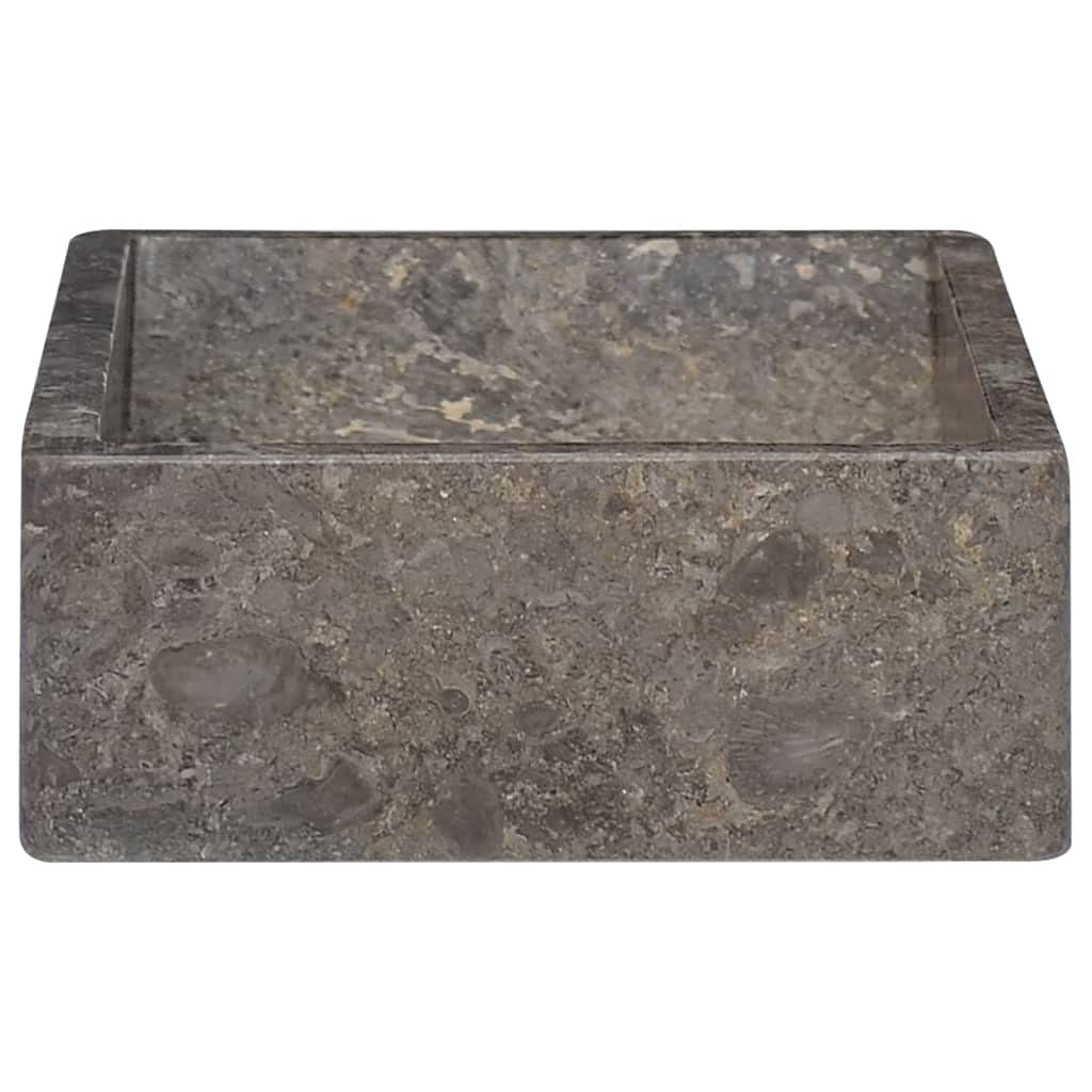 Foto 5 pulgar | Fregadero Vidaxl De Mármol Gris 45x30x12 Cm - Venta Internacional.