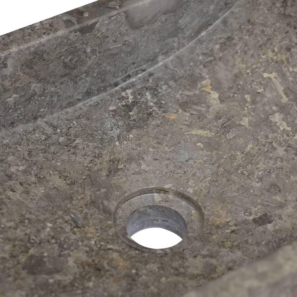 Foto 8 pulgar | Fregadero Vidaxl De Mármol Gris 45x30x12 Cm - Venta Internacional.