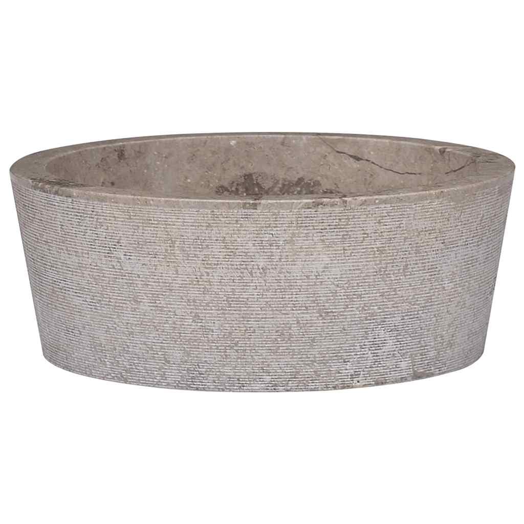 Foto 1 | Lavabo De Baño Vidaxl Hecho A Mano En Mármol Gris 40 Cm X 15 Cm - Venta Internacional.