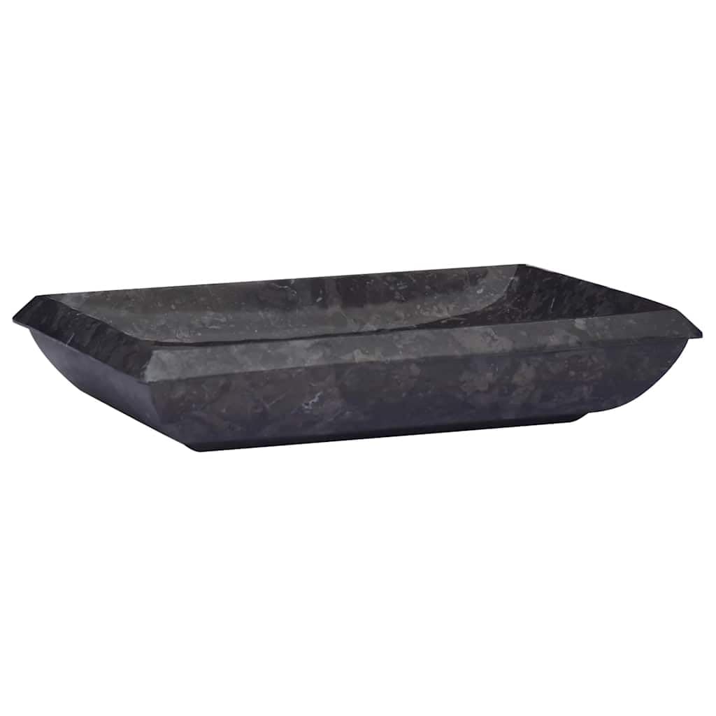 Foto 5 pulgar | Lavabo De Baño Vidaxl De Mármol Negro Y Piedra  50 X 35 X 10 Cm  Fácil De Limpiar - Venta Internacional.