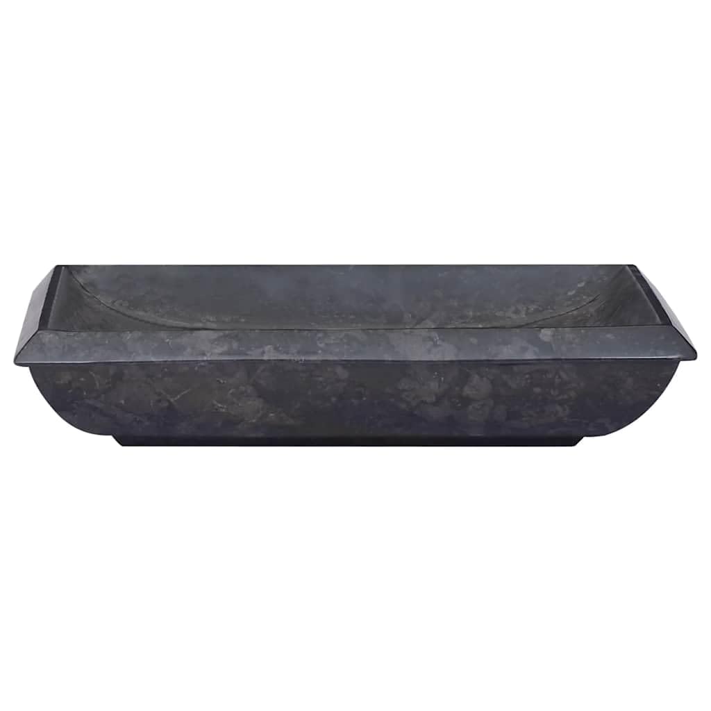 Foto 6 pulgar | Lavabo De Baño Vidaxl De Mármol Negro Y Piedra  50 X 35 X 10 Cm  Fácil De Limpiar - Venta Internacional.
