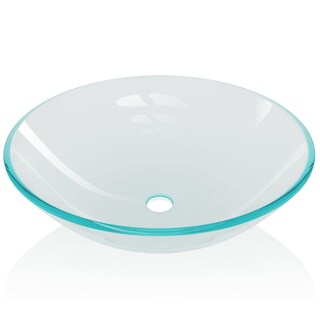 Foto 4 | Lavabo Vidaxl De Cristal Templado Transparente De 16 5 Cm De Diámetro - Venta Internacional.