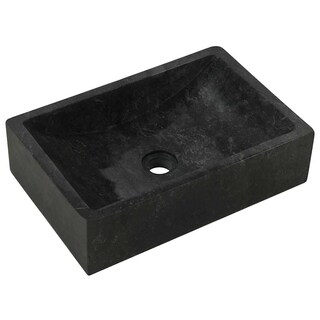 Foto 4 | Lavabo Vidaxl Lavabo De Baño Montado En El Suelo Mármol Negro - Venta Internacional.