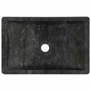 Foto 7 | Lavabo Vidaxl Lavabo De Baño Montado En El Suelo Mármol Negro - Venta Internacional.