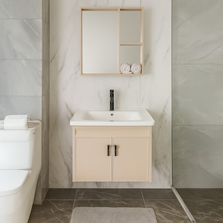 Foto 1 | Gabinete Para Baño Nevada Con Espejo, Lavabo De Cerámica Y Grifería
