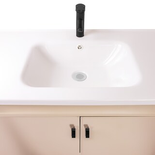 Foto 5 | Gabinete Para Baño Nevada Con Espejo, Lavabo De Cerámica Y Grifería