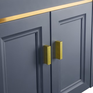 Foto 3 | Set De Mueble Para Baño Con Espejo Y Grifería Atlantic Azul