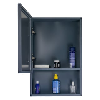 Foto 8 | Set De Mueble Para Baño Con Espejo Y Grifería Atlantic Azul