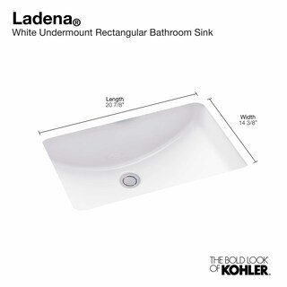 Foto 6 | Lavabo De Baño Kohler Ladena 2214-0, Bajo Encimera, Blanco, 50 X 36 Cm - Venta Internacional.