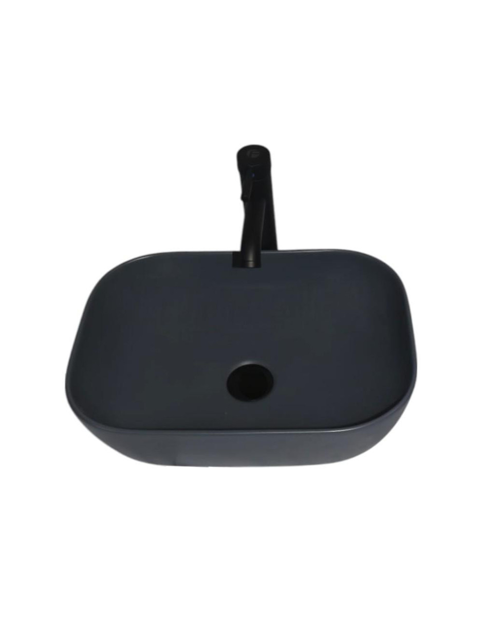 Foto 4 pulgar | Kit Lavabo Ovalin Matt Negro Con Accesorios