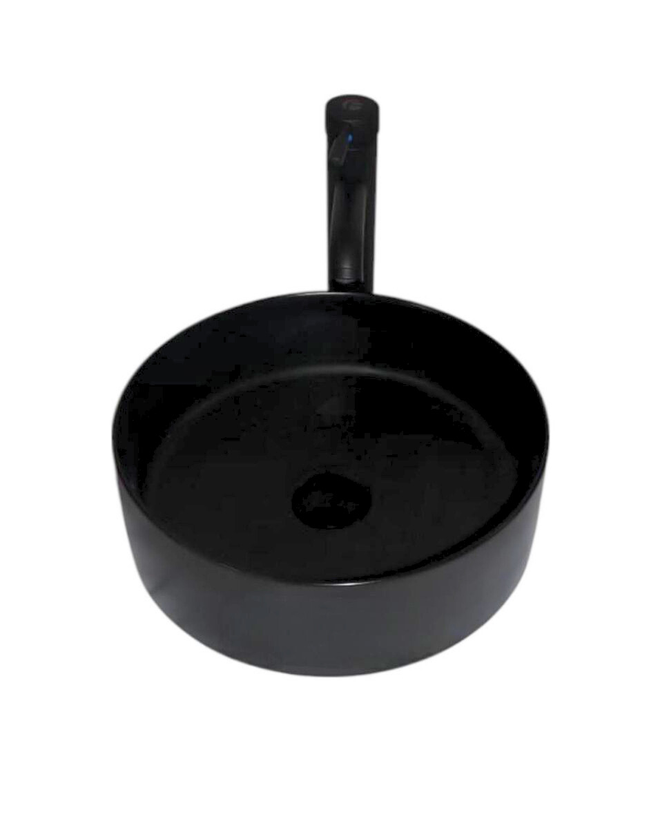 Foto 3 pulgar | Kit Lavabo Ovalin Amaia Negro Mate Con Accesorios