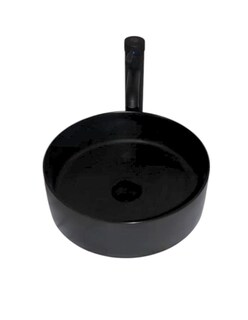 Foto 2 | Kit Lavabo Ovalin Amaia Negro Mate Con Accesorios