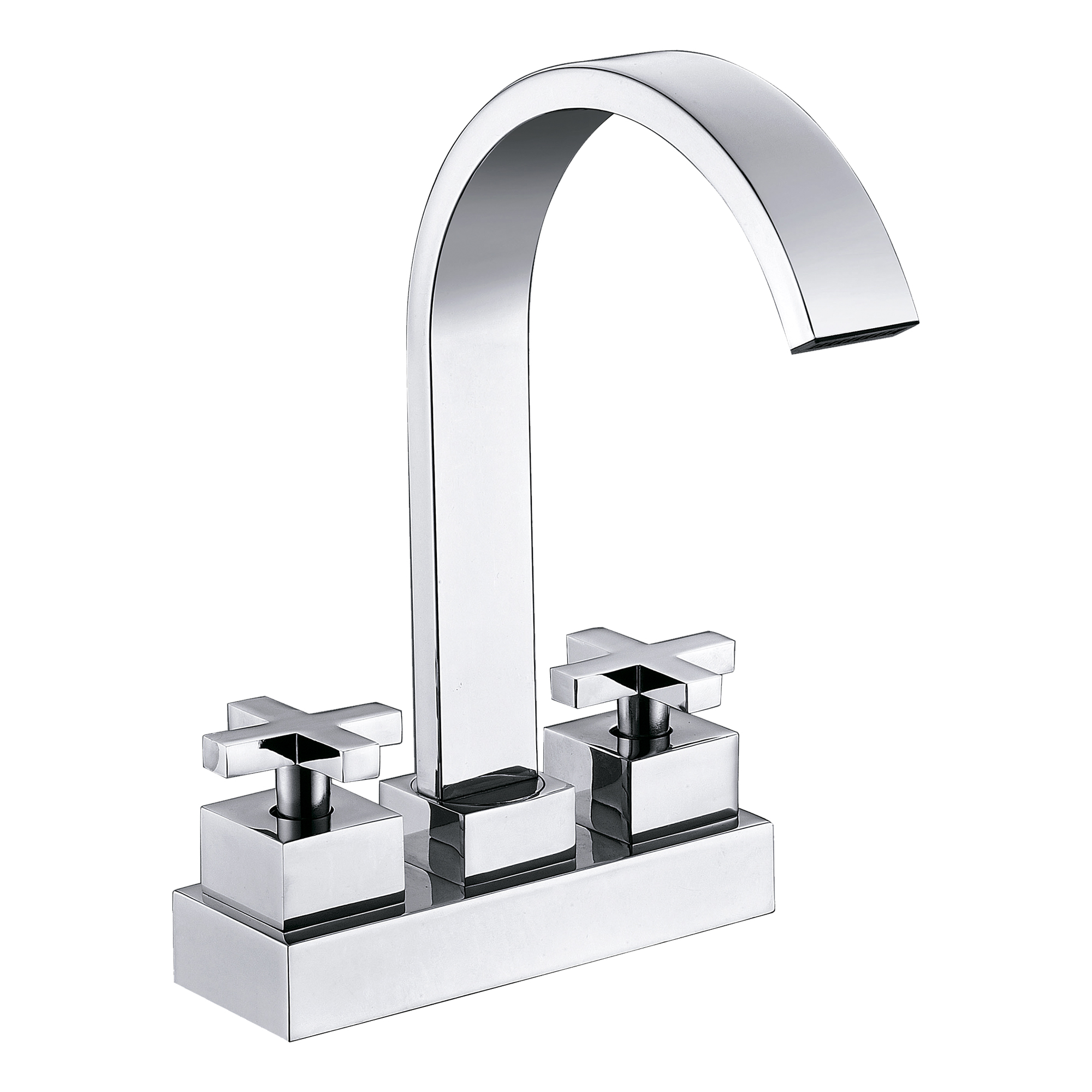 Mezcladora para Lavabo de Baño Meer Faucets By Cnx Cromado de Acero Inoxidable