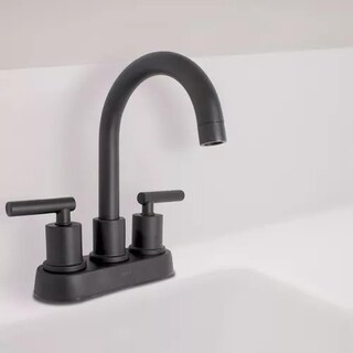 Foto 2 | Mezcladora Para Lavabo 4'' Tipo Bar Negro Mate 14cl.2 Urrea